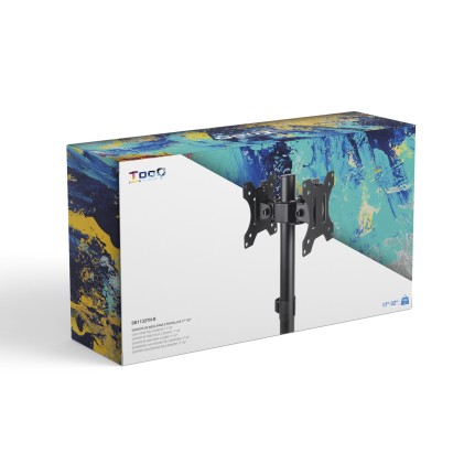 TooQ DB1132TN-B Supporti a parete per TV 81,3 cm (32") Scrivania Nero