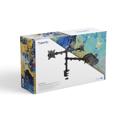 TooQ DB1202TN-B supporto da tavolo per Tv a schermo piatto 81,3 cm (32") Scrivania Nero