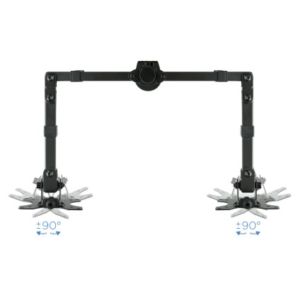 TooQ DB1232TN-B supporto da tavolo per Tv a schermo piatto 81,3 cm (32") Morsa/Bullone di ancoraggio Nero