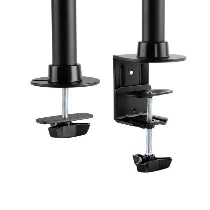 TooQ DB1327TN-B supporto da tavolo per Tv a schermo piatto 68,6 cm (27") Morsa Nero
