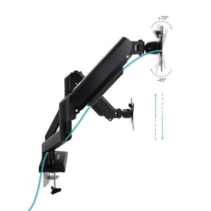 TooQ DB1434TNR-B Supporti a parete per TV 86,4 cm (34") Scrivania Nero