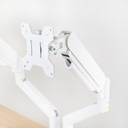 TooQ DB1434TNR-W Supporti a parete per TV 86,4 cm (34") Scrivania Bianco