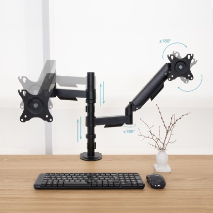 TooQ DB1533TNR-B Supporti a parete per TV 81,3 cm (32") Scrivania Nero