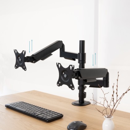 TooQ DB1533TNR-B Supporti a parete per TV 81,3 cm (32") Scrivania Nero