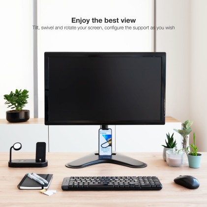 TooQ DB1701TN-B supporto da tavolo per Tv a schermo piatto 81,3 cm (32") Libera installazione Nero