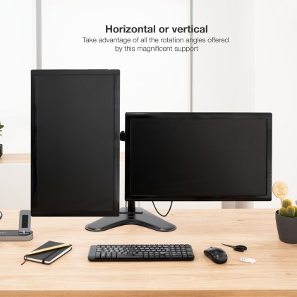 TooQ DB1702TN-B supporto da tavolo per Tv a schermo piatto 81,3 cm (32") Libera installazione Nero