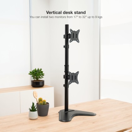 TooQ DB1703TNV-B supporto da tavolo per Tv a schermo piatto 81,3 cm (32") Libera installazione Nero