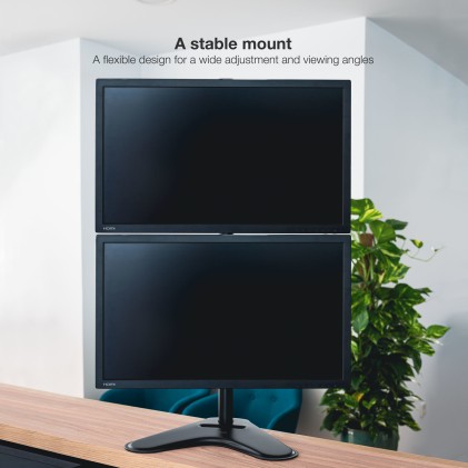 TooQ DB1703TNV-B supporto da tavolo per Tv a schermo piatto 81,3 cm (32") Libera installazione Nero