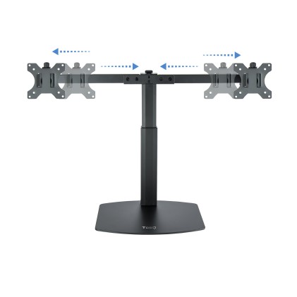 TooQ DB1727TN-B supporto da tavolo per Tv a schermo piatto 68,6 cm (27") Libera installazione Nero
