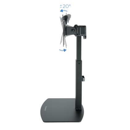 TooQ DB1727TN-B supporto da tavolo per Tv a schermo piatto 68,6 cm (27") Libera installazione Nero