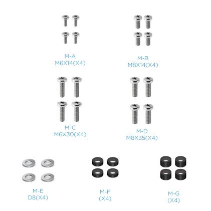 TooQ DB2375F-B Supporto TV a parete 190,5 cm (75") Nero