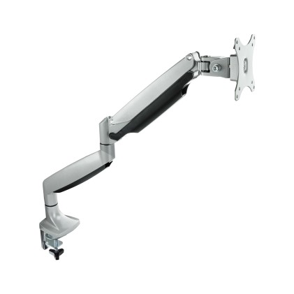 TooQ DB3032TNR-S supporto da tavolo per Tv a schermo piatto 81,3 cm (32") Morsa/Bullone di ancoraggio Argento