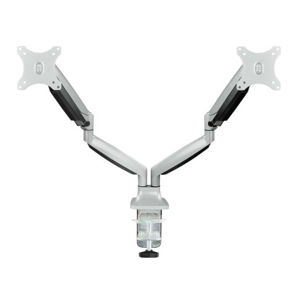 TooQ DB3132TNR-S supporto da tavolo per Tv a schermo piatto 81,3 cm (32") Morsa/Bullone di ancoraggio Argento