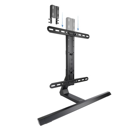 TooQ DB3265F-B Supporto TV a parete 165,1 cm (65") Nero
