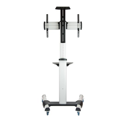 TooQ FS1870M-B Supporto per display espositivi 94 cm (37") Nero, Argento