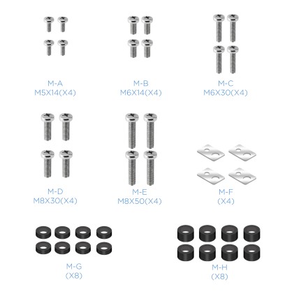 TooQ FS1970M-B Supporto per display espositivi 177,8 cm (70") Nero