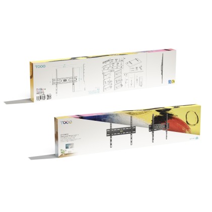 TooQ LP1030F-B Supporto TV a parete 190,5 cm (75") Nero