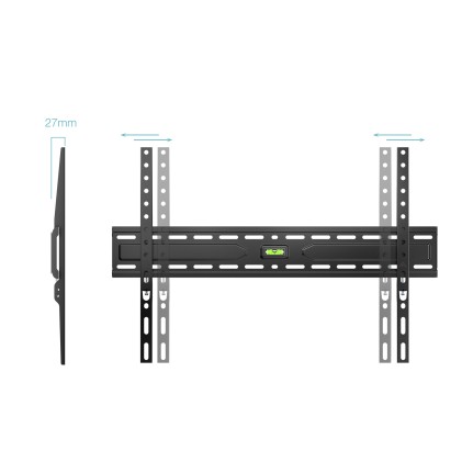 TooQ LP1050F-B Supporto TV a parete 2,18 m (86") Nero