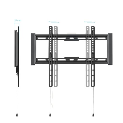 TooQ LP1073F-B Supporto TV a parete 177,8 cm (70") Nero