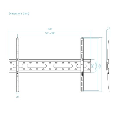 TooQ LP1082F-B Supporto TV a parete 2,03 m (80") Nero