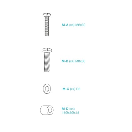 TooQ LP1082F-B Supporto TV a parete 2,03 m (80") Nero