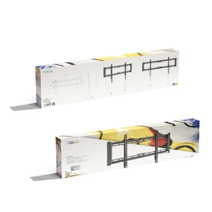 TooQ LP1082F-B Supporto TV a parete 2,03 m (80") Nero