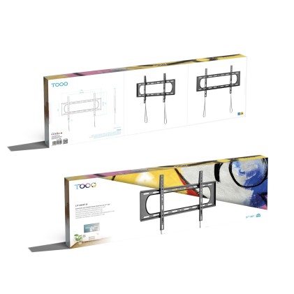 TooQ LP1084F-B Supporto TV a parete 2,03 m (80") Nero