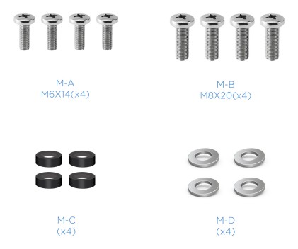 TooQ LP1344TN-B Supporto TV a parete 109,2 cm (43") Nero
