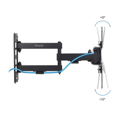 TooQ LP1345TN-B Supporto TV a parete 109,2 cm (43") Nero