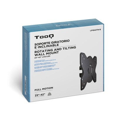 TooQ LP1942TN-B Supporto TV a parete 106,7 cm (42") Nero