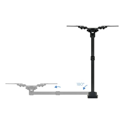 TooQ LP2142TNL-B Supporto TV a parete 106,7 cm (42") Nero