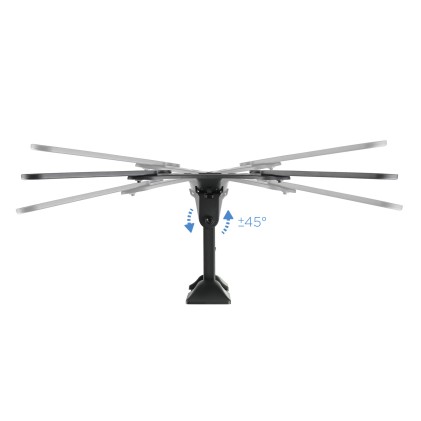 TooQ LP2255TN-B Supporto TV a parete 139,7 cm (55") Nero