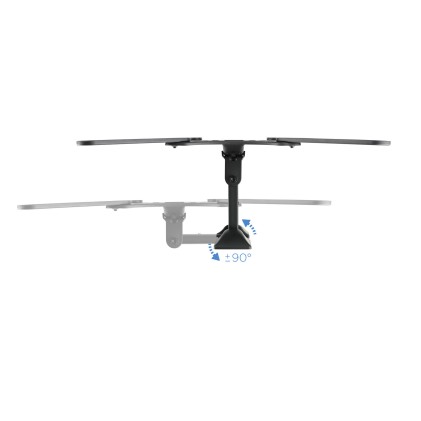 TooQ LP2255TN-B Supporto TV a parete 139,7 cm (55") Nero