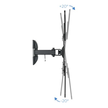 TooQ LP2255TN-B Supporto TV a parete 139,7 cm (55") Nero