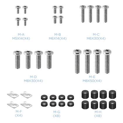 TooQ LP41100F-B Supporto TV a parete 2,54 m (100") Nero