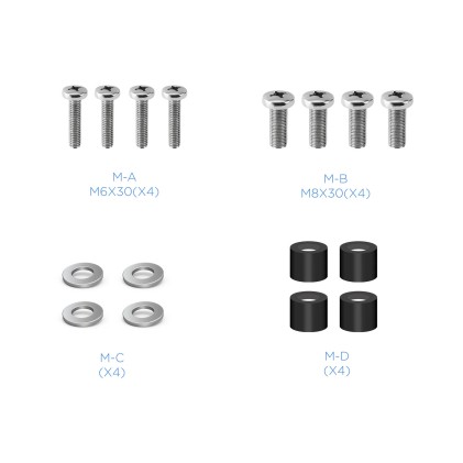 TooQ LP4155F-B Supporto TV a parete 139,7 cm (55") Nero