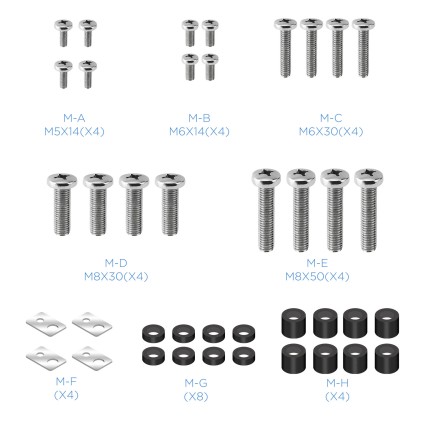 TooQ LP42100T-B Supporto TV a parete 2,54 m (100") Nero