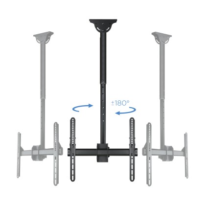 TooQ LPCE1155TSLI-B Supporto per display espositivi 139,7 cm (55") Nero