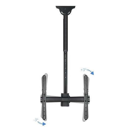 TooQ LPCE1155TSLI-B Supporto per display espositivi 139,7 cm (55") Nero