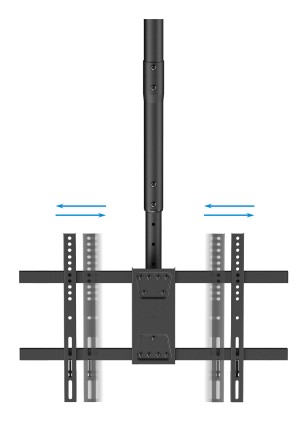 TooQ LPCE1186TSLI-B Supporto TV a parete 2,18 m (86") Nero