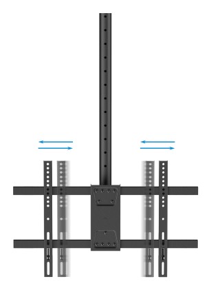 TooQ LPCE1186TSLI-XL-B Supporto TV a parete 2,18 m (86") Nero