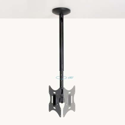 TooQ LPCE2301TSLI-B Supporto TV a parete 106,7 cm (42") Nero