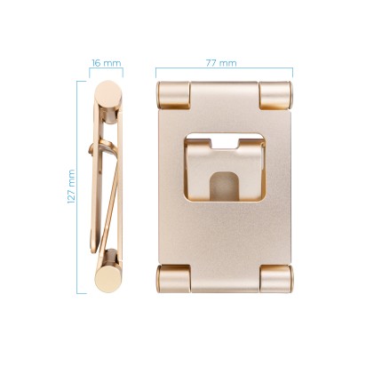 TooQ Keops Supporto passivo Telefono cellulare/smartphone, Tablet/UMPC Oro