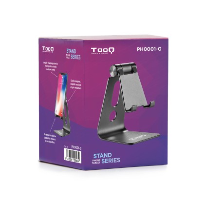 TooQ PH0001-G supporto per personal communication Supporto attivo Telefono cellulare/smartphone, Tablet/UMPC Grigio