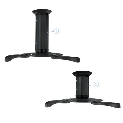 TooQ PJ1010TN-B supporto per proiettore Soffitto Nero