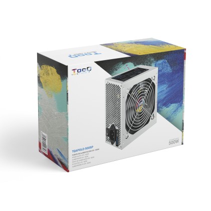 TooQ TQAPOLO-500SP alimentatore per computer 500 W 20+4 pin ATX ATX Argento