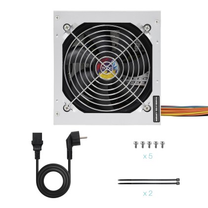 TooQ TQAPOLO-550SP alimentatore per computer 550 W 20+4 pin ATX ATX Argento