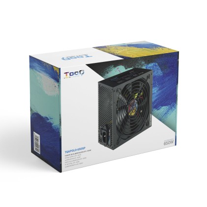 TooQ TQAPOLO-650SP alimentatore per computer 650 W 20+4 pin ATX ATX Nero
