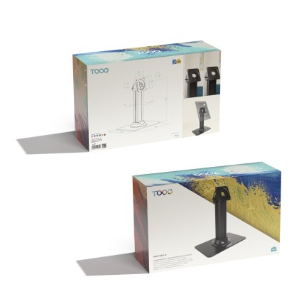 TooQ TQATC2601-B carrello e supporto multimediale Nero Tablet