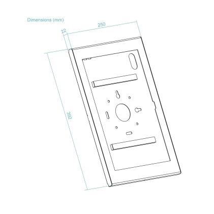 TooQ TQATTE2601-L-B supporto antifurto per tablet Nero 37,1 cm (14.6")